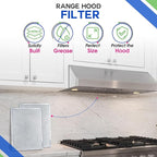 Bagean Stove Hood Vent Filter 11.8" x 17.35" BPS1FA36 Compatible with Broan Range Hood Filter Replacement - Fit's Allure Range Overhead Aluminum Screen - Blocks Grease & Filters Over Oven Air (1-Pack)