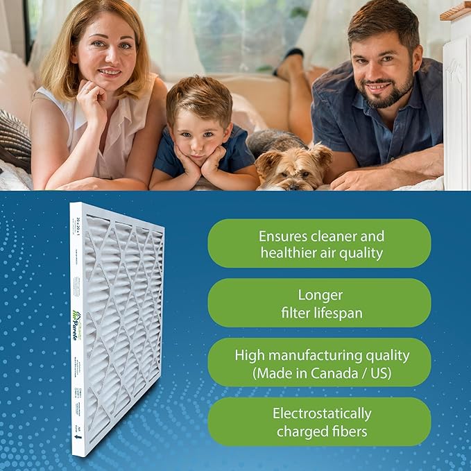 20x20x1 Air Filters | AirPurete AP-3M20201 HVAC AC Furnace Air Filters | Actual Size: 19.50" x 19.50" x 0.75" | MERV 8, MPR 600 (Pack of 12)