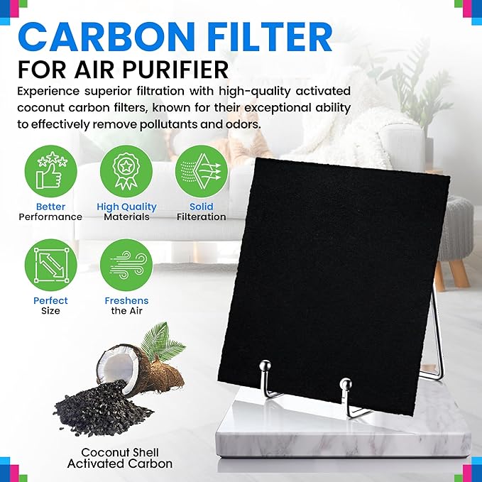 Bagean HPA300 Carbon Pre Filter A Compatible with Honeywell Air Purifier Filter Replacement - Fits HPA300 HPA5350 HPA5300B Series - Activated Prefilter A Absorbs Odor & Filters Freshen the Home (2-Pk)