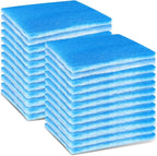 24 Pack Dryer Filter Replacement, Pre-Cut Portable Dryer Filters Compatible with FUNMAS Indoor Dryer Vent System MERV 7 Double Layer Filtration