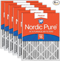 Nordic Pure 16x20x4 (Actual Size: 15 1/2 x 19 1/2 x 3 5/8) Pleated MERV 15 Air Filters 6 Pack