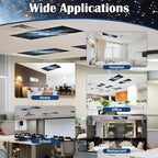 Fluorescent Light Covers - Classroom Covers for Ceiling Lights, 1 PCS 4 x 2 Feet Magnetic Light Filters, Classroom, Office Decor (Galaxy)