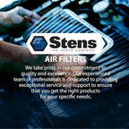 Stens Air Filter 100-222 Compatible with Tecumseh ECV100, LEV90, LEV100, LEV115, OVRM60 and TC300 33342, 63087A, 35066, 740019B, 740095