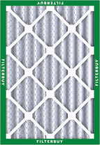 Filterbuy 24x25x4 Air Filter MERV 8 Essential Dust & Allergy Defense (12-Pack), Electrostatic Pleated HVAC AC Furnace Filters Replacement, Made in USA (Actual Size: 23.75 x 24.75 x 3.63)