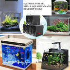 Aquarium Filter Cube with Activated Carbon – 2 Pack Reusable 2" Filter Media for Betta Fish Bowls, Nano Tanks & Small Aquariums, Improves Water Quality & Clarity