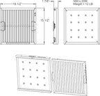 Captrate COMBO Stainless Steel Baffle Restaurant Hood Filter, (16" High x 20" Long)