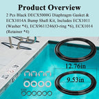 Diaphragm Gasket, Fit for Hayward Perflex DECX5000G, EC40AC,EC50,EC50C,EC50A,EC50AC Series Extended DE Filter, W/ECX1014A Bump Shaft Kit ECX1011 ECX9611246 ECX1014, Part NO. HAY-051-1507,EC-50C,EC-40C