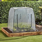 Plant Mini Greenhouse Pop Up Greenhouse Covers, Transparent Freeze Protection PVC Tent with Roll-up Zipper Entry Doors for Indoor and Outdoor Gardens Protecting Plant from Cold Frost (PVC, 39x39x39in)
