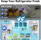 6-Pack Refrigerator Air Filter Replacement for Frigidaire PureAir Ultra 2 & Electrolux ELPAULTRA2 – Triple Layer Activated Carbon, Fast Odor & VOC Removal, Long Lasting, Easy Install