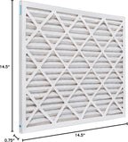 Aerostar 15x25x1 MERV 8 Air Filter, Pleated AC Furnace HVAC Filters (14.5x24.5x0.75), Electrostatically Charged for Allergies Dust Pet Dander Pollen Mold Lint, MPR 600 FPR 5, USA, 6 Pack