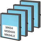 4 Pack MK04 Air Filter Replacement For AROEVE MK04 MG04JH Air Puri-fier Model DH-JH04. 4-Layers True HEPA Filter Replacement For MK04 MG04JH Air Puri-fier - Standard Version. Compare to Part# MK04LX