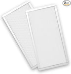287mm 140mm x 2 PC Fan Dust Mesh Filter 11.3inch x 5.79inch PVC Computer PC Case Dust Proof Filter Cover Magnetic White 2-Pack