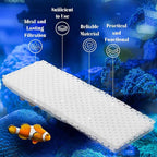 Maxcheck 10 Pcs Biological Filter Screens Bio-Screen Pad Filter Pad for Aquarium Filtration System (Compatible with C4)