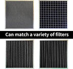 Cut-to-Fit Activated Carbon Filter Sheet Charcoal Air Vent Filters Pad Black Range Hood AC Replacement Fabric Filter 1 Pack 16" x 48" x 0.125"