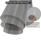 Stainless Steel Mesh Screen, 20Mesh, 15.7"x47.2" (40x120cm), Woven Fine Wire Mesh, Easy to Cut for Air Vent, Cage, Garden, Window Screen and DIY Projects