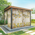 Summer Gnome Outdoor Curtains for Patio Gnome Lemon Leaf Vintage Waterproof Outside Curtains with Grommet Top Weatherproof Curtain for Cabana Pergola Gazebo, 2 Pack, 54" W x 95" L