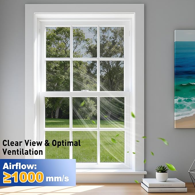 MAGZO 304 Stainless Steel Mesh Screen Roll 35in x 16.4ft - 22 Mesh Pet Proof Metal Window Screen Replacement, Screen Door Mesh for Patio,Porch,Pet,Cage,Vent Cover,Filter,Gutter Guard,Rodent Protection
