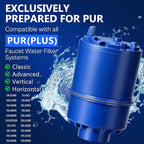 Blue Faucet Water Filter Replacement for Pur and PUR PLUS Mounted Water Filter System RF-9999 RF-3375 FM-2500V FM-3700 FM-3400B etc| Ensure Clean Tap Water 6 Pack by TOMOON
