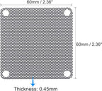 uxcell PC Dust Fan Screen with Screws for Cooling Dustproof Case Cover PVC 60mm 5pcs