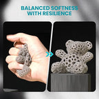 SUNLU Flexible 3D Printer Resin 2KG, 66A 3D Printing Resin for Printing Soft and Flexible Items, Bendable and Not Brittle, Fast Curing 405nm UV Photopolymer Resin. (2000G Gray)