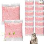 14 Pack Cat Litter Box Odor Eliminator Refills - Compatible with Whisker OdorTrap Pods, Fits Litter Robot 4 Filter Pockets & Litter Robot 3 Waste Drawers