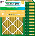 Filterbuy 30x36x2 Air Filter MERV 11 Superior Pet & Allergy Defense (12-Pack), Electrostatic Pleated HVAC AC Furnace Filters Replacement, Made in USA (Actual Size: 29.81 x 35.81 x 1.75)
