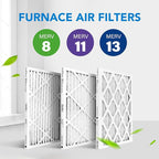 LotFancy 10x20x1 Air Filter MERV 13 6-Pack, Electrostatic Pleated HVAC Furnace Air Filter, Captures Pet Dander Smog Smoke, Actual Size: 9.75"x19.75"x0.75"