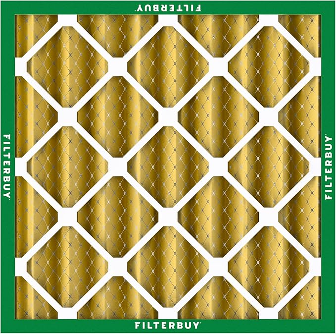 Filterbuy 20x20x4 Air Filter MERV 11 Superior Pet & Allergy Defense (6-Pack), Electrostatic Pleated HVAC AC Furnace Filters Replacement, Made in USA (Actual Size: 19.50 x 19.50 x 3.63)