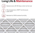 20x25x1 Air Filter by AIRx Filters MERV 11 Pleated Furnace Filter HVAC AC Filters - Made in the USA - 6 Pack