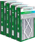 Filterbuy 16x25x3 Air Filter MERV 8 Essential Dust & Allergy Defense (4-Pack), Electrostatic Pleated HVAC AC Furnace Filters for Trion Air Bear, Lennox X0581 & More (Actual Size: 15.63 x 24.13 x 3.00)