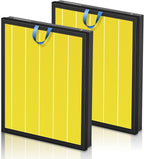 Vital 200S Pet Care Replacement Filter for LEVOIT Vital 200S and Vital 200S-P Air Purifier, True HEPA and Activated Carbon Filter, Vital 200S-RF-PA, 2 Pack, Yellow