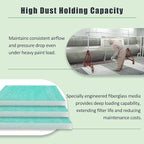 Spray Booth Air Filter Fiberglass Exhaust Green for Paint Booth 15g Green (24" x 24"(200/case))