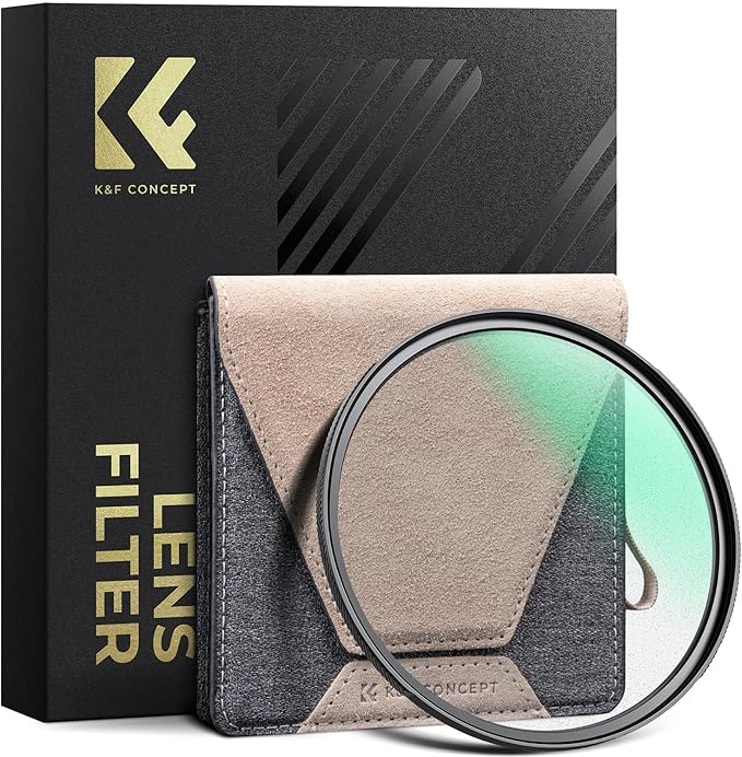 K&F CONCEPT 77mm Black Diffusion 1/8 Filter Mist Cinematic Effect Black Diffusion Filter with 36 Multi-Layer Coatings for Video/Vlog/Portrait Photography (XPRO Series)