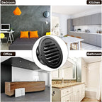 Zonon 12 Pcs Stainless Steel Soffit Vents 4 Inch Round Dryer Vent Cover with Mesh Screen for Home Outdoor Bathroom Wall Ceiling Outside Exterior Exhaust (Black)