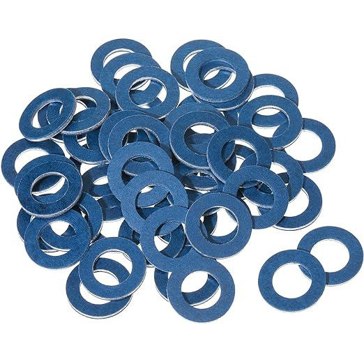 Mudder 30 Pieces Aluminum Engine Transmission Fluid Oil Crush Washers Drain Plug Gaskets, Compatible with Toyota, Scion Part 90430-12031