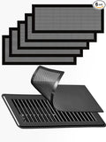 6-Pack Black Magnetic Vent Covers 5.5x12 Inch - Universal Fit for Floor, Wall & Ceiling Registers (6"-7" Width x 12"-13"Length) | High Airflow Mesh Design | Tool-Free Easy Installation