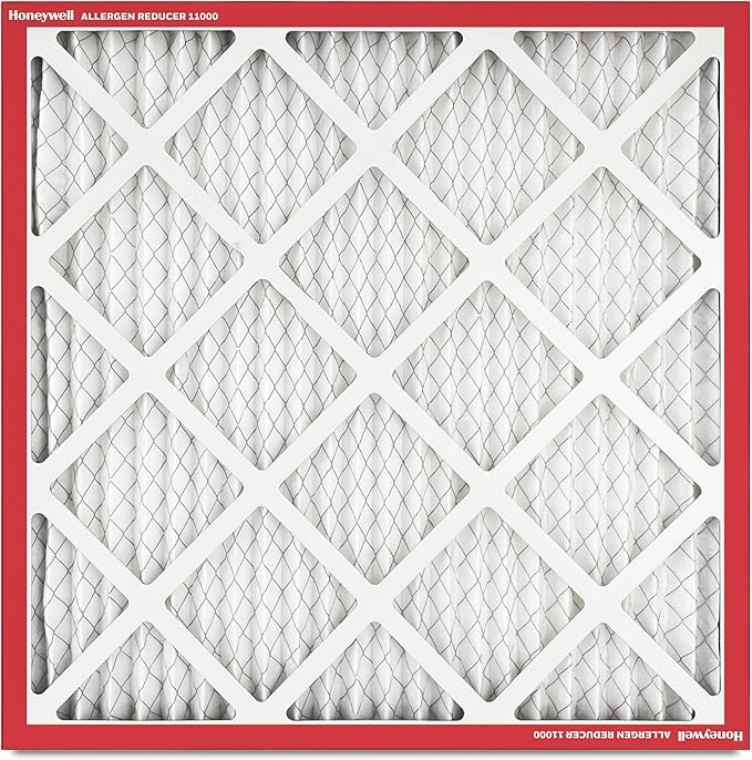 Honeywell 20x20x1 MERV 11 Allergen Reducer 11000 Electrostatic Pleated HVAC AC Furnace Air Filter (12-Pack) | Replacement Filter for Home Use | Made in USA