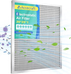 20x25x1 Electrostatic Air Filter, Washable & Reusable Aluminum AC/HVAC Furnace Filter, MERV 8, Lasts a Lifetime, Healthier Home or Office(Actual Size: 19.75"x24.65"x0.86")