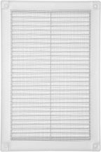 Vent Systems 6" x 10" Inch (Opening Dimensions) - Pack of 5 - Plastic White Soffit Vent Cover - Flat Rectangular Air Vent Grille - Air Vent Deflector - HVAC 8" x 12" Inch (Overall Dimensions)