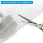 PATIKIL 40" L x 16" W Woven Wire Mesh, 26 Mesh 304 Stainless Steel Air Vent Filter Screen with Gloves for Window Security Vent Cover Filtration Animals Fence