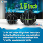 Aquatic Experts 1" Small Bio Balls for Aquariums & Small Ponds – Biological Filter Media for Canister Filters, Sumps & Wet/Dry Systems, Made in USA (1250 Count + Five 10" x 12" Mesh Bags)