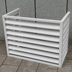 Freestanding Louvered Space Divider, outdoor garbage can enclosures, balcony air conditioning privacy cover, durable, noise reduction, suitable for gardens, balconies, walls, courtyards ( Color : THRE