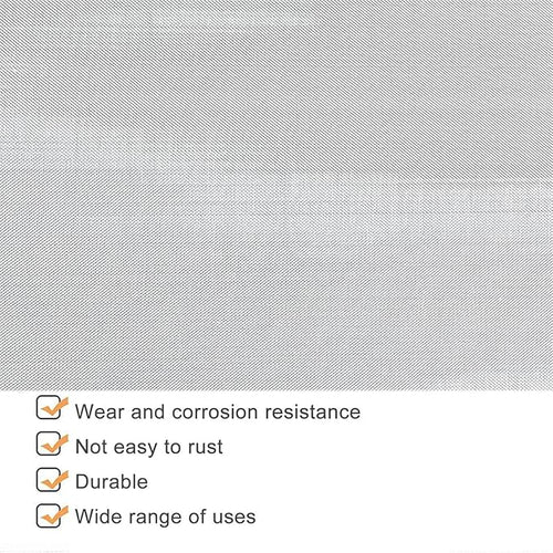 304 Stainless Steel Fine Mesh Screen 100 Mesh, Metal Wire Filter Cloth Sheet, Multi-Purpose Filtration Panel, Home Commercial Utility, Flexible Cutting