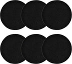 6Pcs 6.5 Inch Charcoal Filters for Kitchen Compost Bin, Replacement Activated Carbon Filters for Countertop Compost Pail Home Bucket Refill Sets, Round