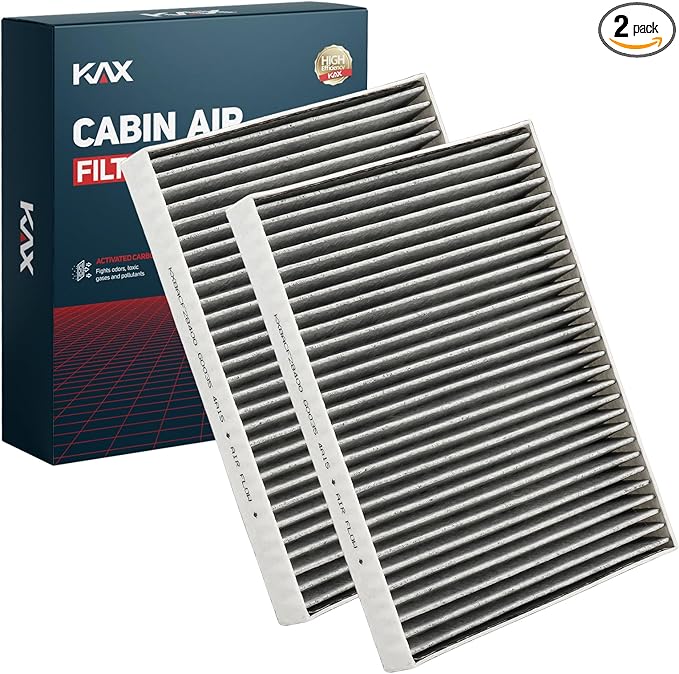KAX Cabin Air Filter with Activated Carbon, CF11854 Replacement for Nissan Rogue 2014-2020, Rogue Sport 2017-2022, Passenger Compartment Air Filter, 2Pcs