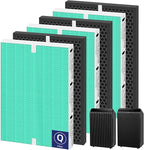 5510 5520 HEPA Toxin Absorbe Air Purifier Filter Q Replacement for Winix 5510 5520 Plasmawave Air Purifier H13 True HEPA Carbon Filter,# 1712-0123-00,3 Combon Set