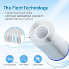 Waterdrop W50PEHD Whole House Water Filter, Replacement for American Plumber, W10-PR, Culligan® R50-BBSA, GE ®FXHSC, GXWH40L, GXWH35F, 5 Micron, 10" x 4.5", High Flow Sediment Filters, Pack of 3
