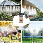 20pcs High Pressure Atomizer Nozzle Brass Misting Nozzles for Outdoor Cooling System, Landscaping, Greenhouse Irrigation, Air Humidification, Anti-Drip Fogging Spray Head(0.006"/0.15mm)