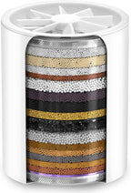 AquaHomeGroup 20-Stage Premium Shower Filter Replacement Cartridge with Spin Propeller 2-Pack (No Housing) - Water Filter Refill Compatible with Any Shower Filter of Similar Design 15 and 20 Stages