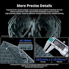 ANYCUBIC 2nd Gen Resin Technology ABS-Like Resin 2.0, 3D Printer Resin with High Toughness, More Precise Details, Low Odor, Wide Compatibility for All LCD Resin 3D Printers (White, 1kg)